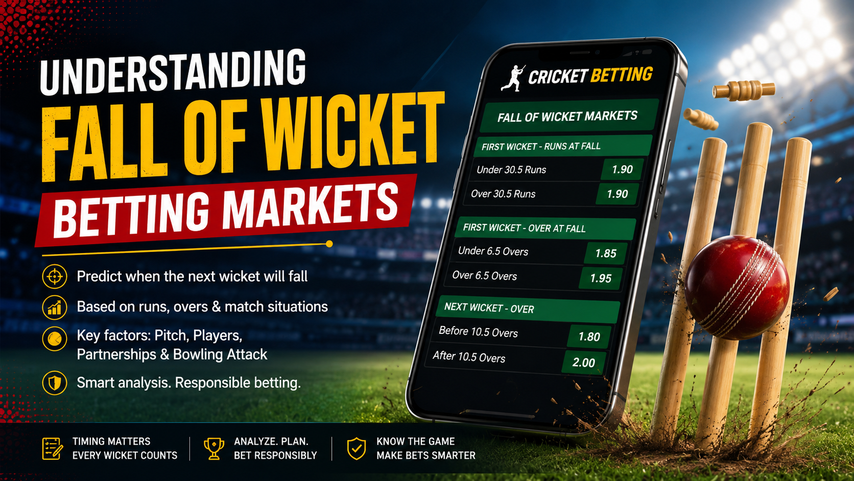 Fall of Wicket Betting Markets in Cricket