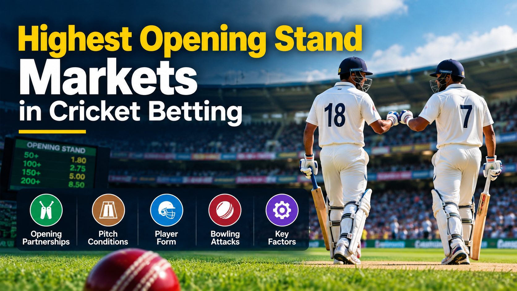Highest Opening Stand Markets in Cricket Betting